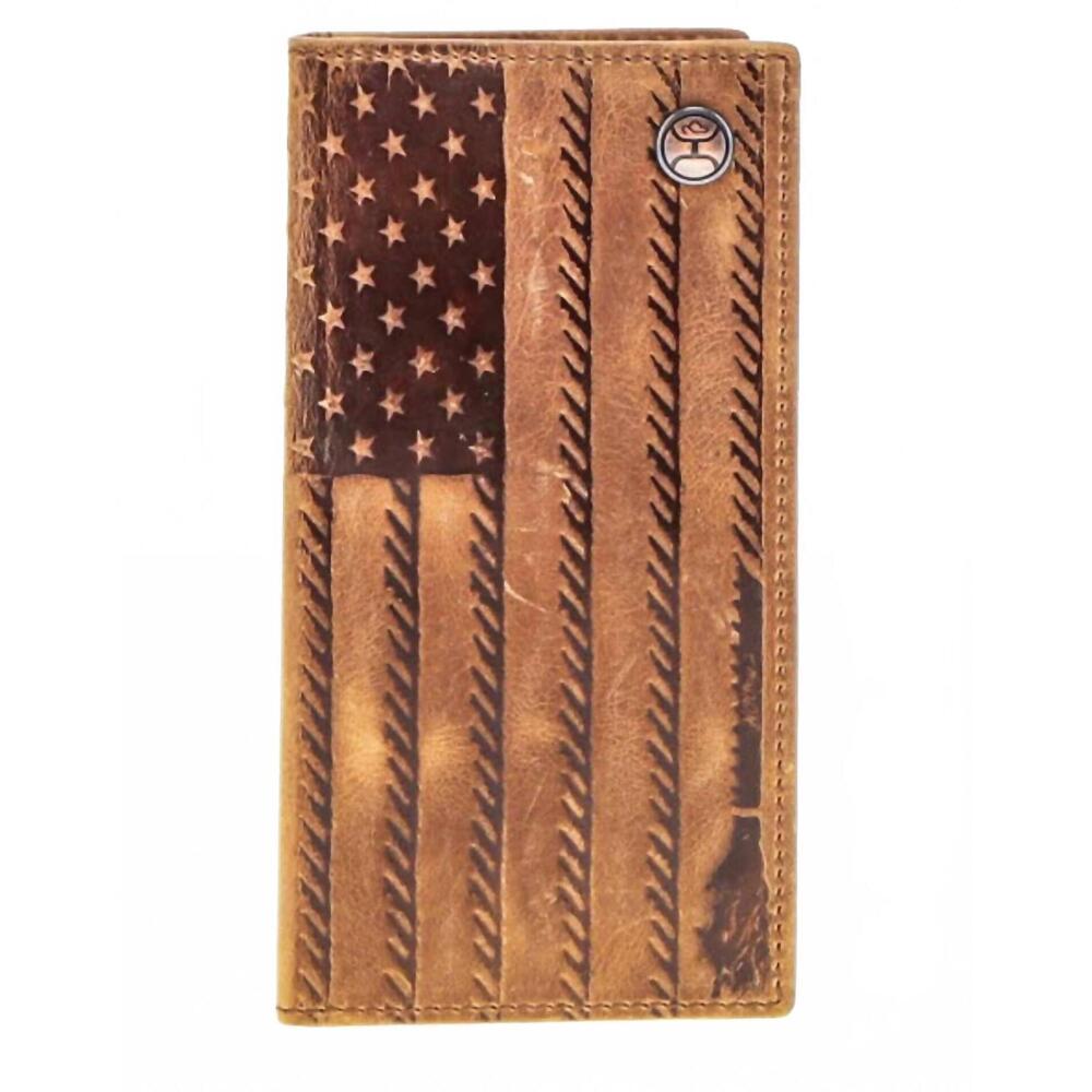 NEW HOOEY liberty roper wallet in tan